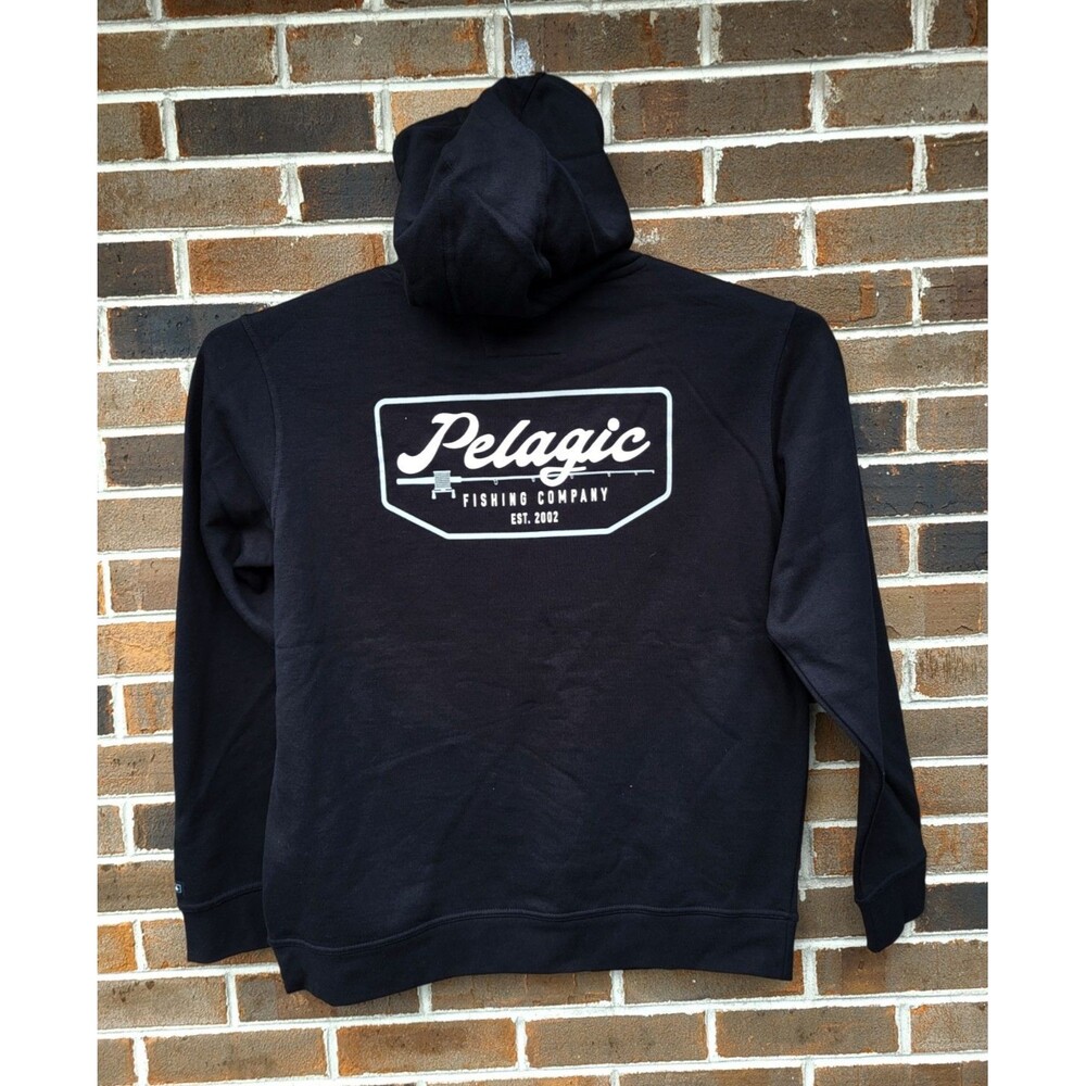 Pelagic Fleece Hoodie Fishing Black Mens XL